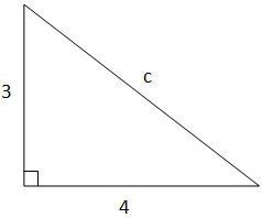Find the value of the hypotenuse