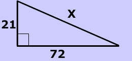 Find the value of the hypotenuse