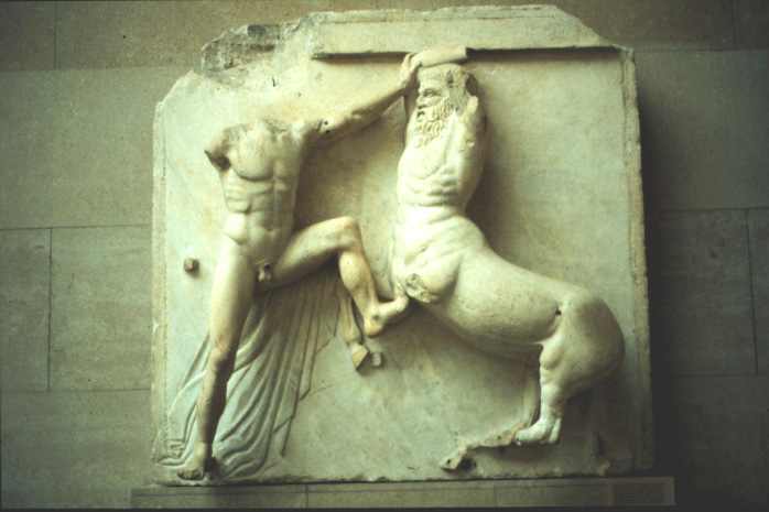Centauromachy 26 Metope Parthenon Acropolis, Athens 447-432