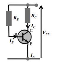 What does a fixed bias transistor circuit look like?