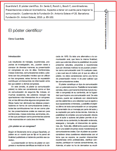 El Póster de Investigación