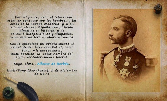 Nombre del manifiesto de Alfonso XII que preparó Cánovas del Castillo preparando su vuelta al trono español
