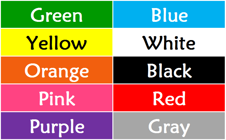 The colors