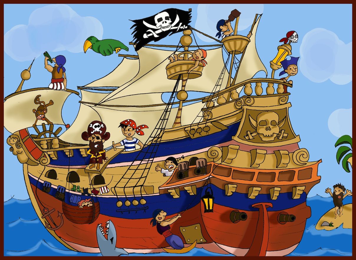 ¿Quiénes están adentro del barco? ¿Quiénes están afuera del barco?