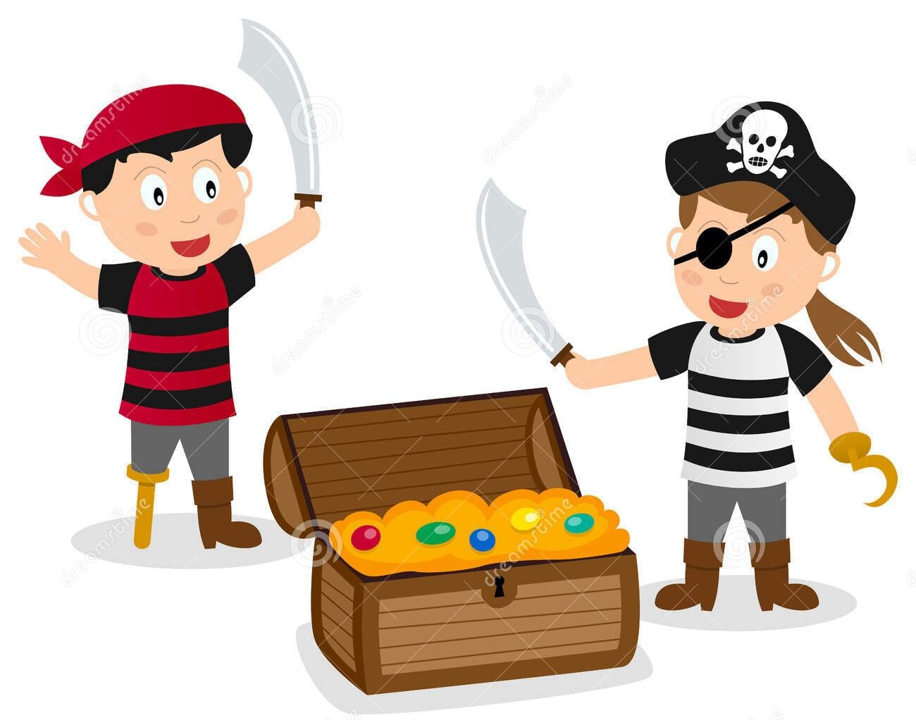 ¿Qué está entre el pirata Juan y el pirata Damián?