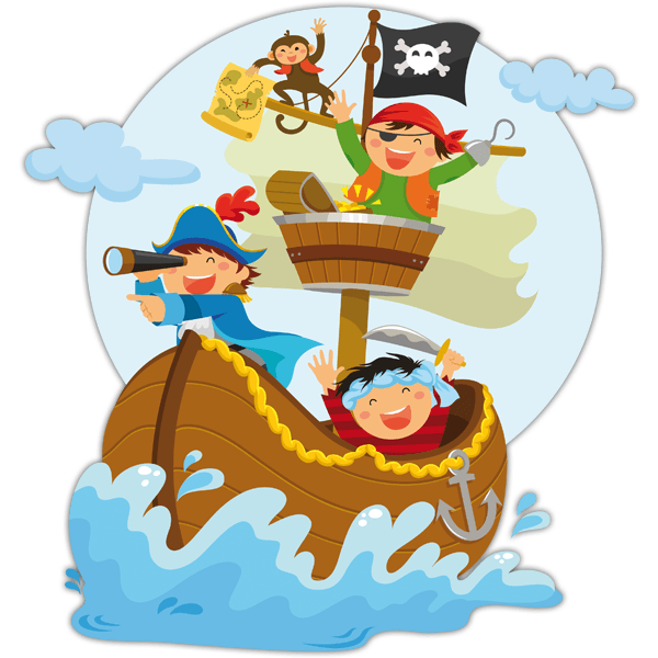 ¿Arriba del barco a quién ven? ¿Quién está más abajo?