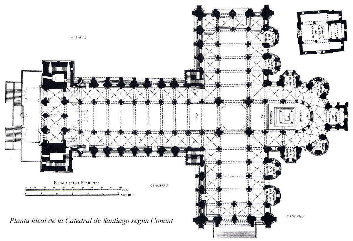 Floor plan and naves
