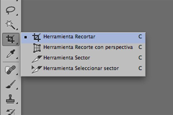 Herramienta Recortar (C)