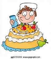 He's making a cake // El esta haciendo un pastel