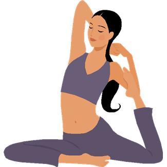 This girl is doing yoga // Esa chica esta haciendo yoga