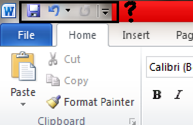 Barra de Ferramentas de Acesso Rápido: é customizável, por padrão contém: 1-Salvar como/Salvar -> F12/CTRL + B 2-Desfazer -> CTRL +...