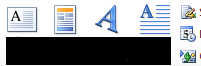 Bloco Texto na aba Inserir Caixa de Texto Partes Rápidas WordArt Letra Capitular Linha de Assinatura; Data e Hora; Objeto