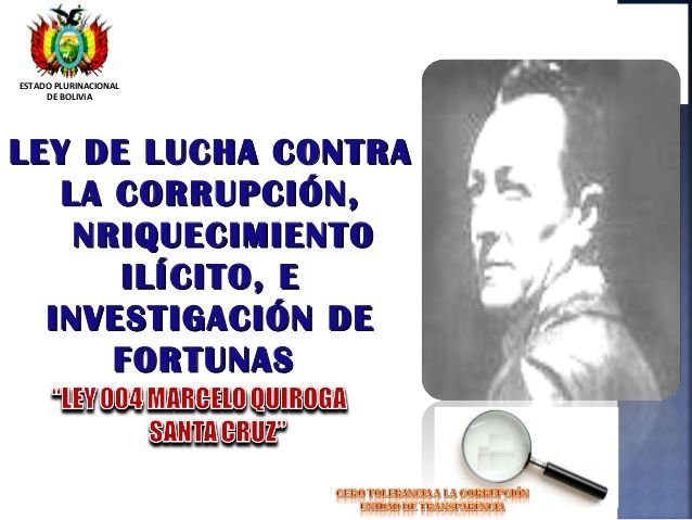 Ley 004 “Marcelo Quiroga Santa Cruz” - Otorga atribuciones a la UIF además de las establecidas por Ley