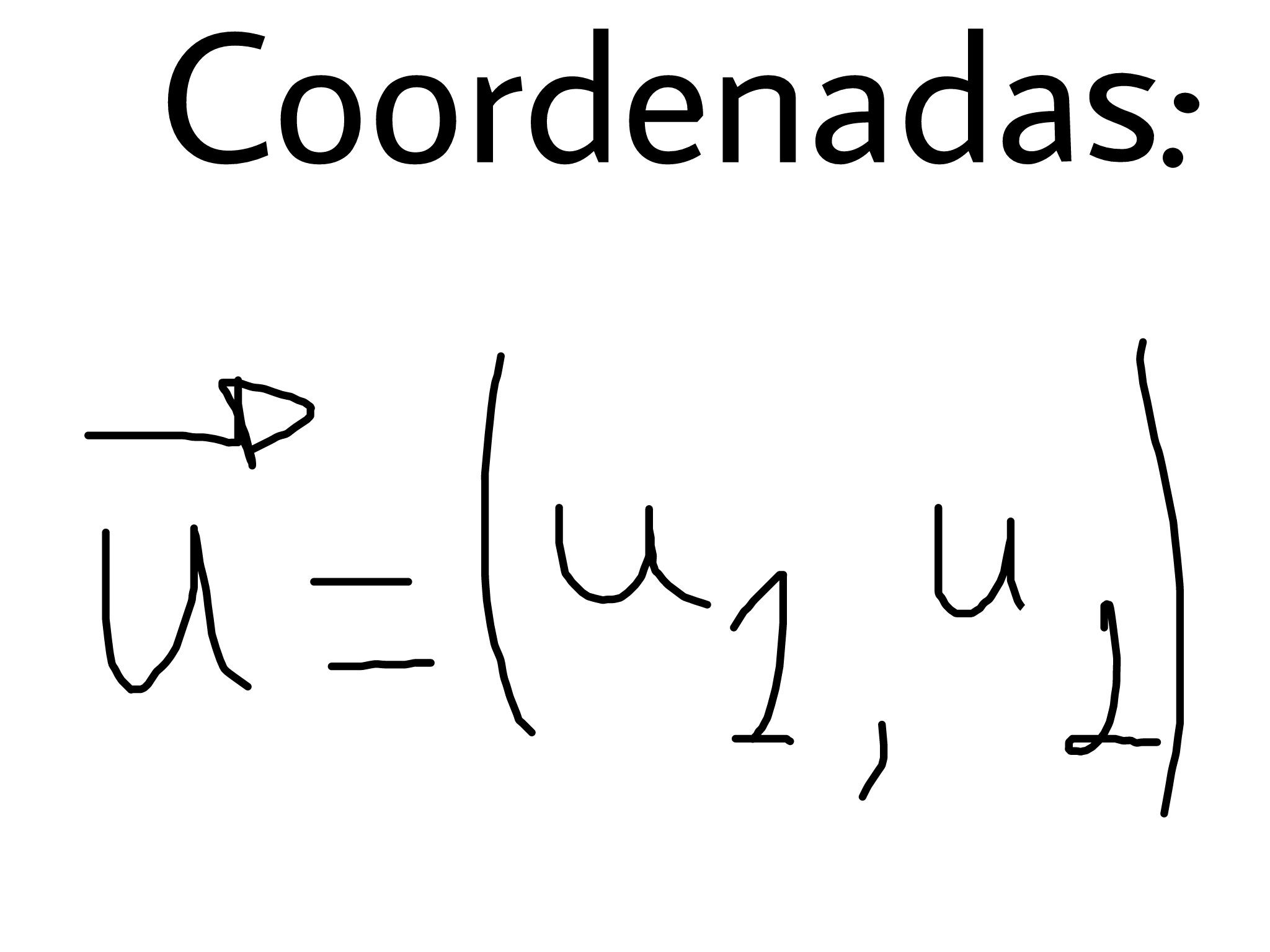 Vectores y rectas en el plano