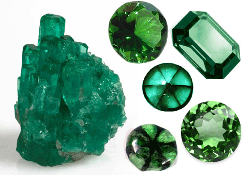 ESMERALDA - Color verde - Se usa en joyería