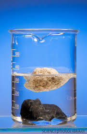 Which items will float and sink and give examples?