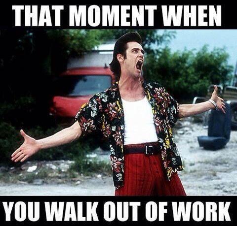 He has just finished work