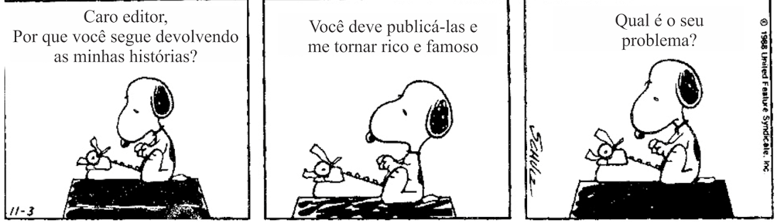 Para quem Snoopy está escrevendo?