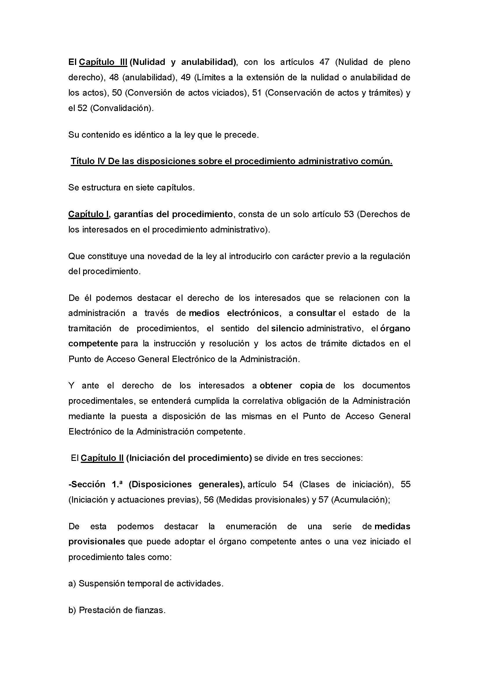 RESUMEN ACTOS ADMINISTRATIVOS (LEY 39/2015, DE 1 DE OCTUBRE)