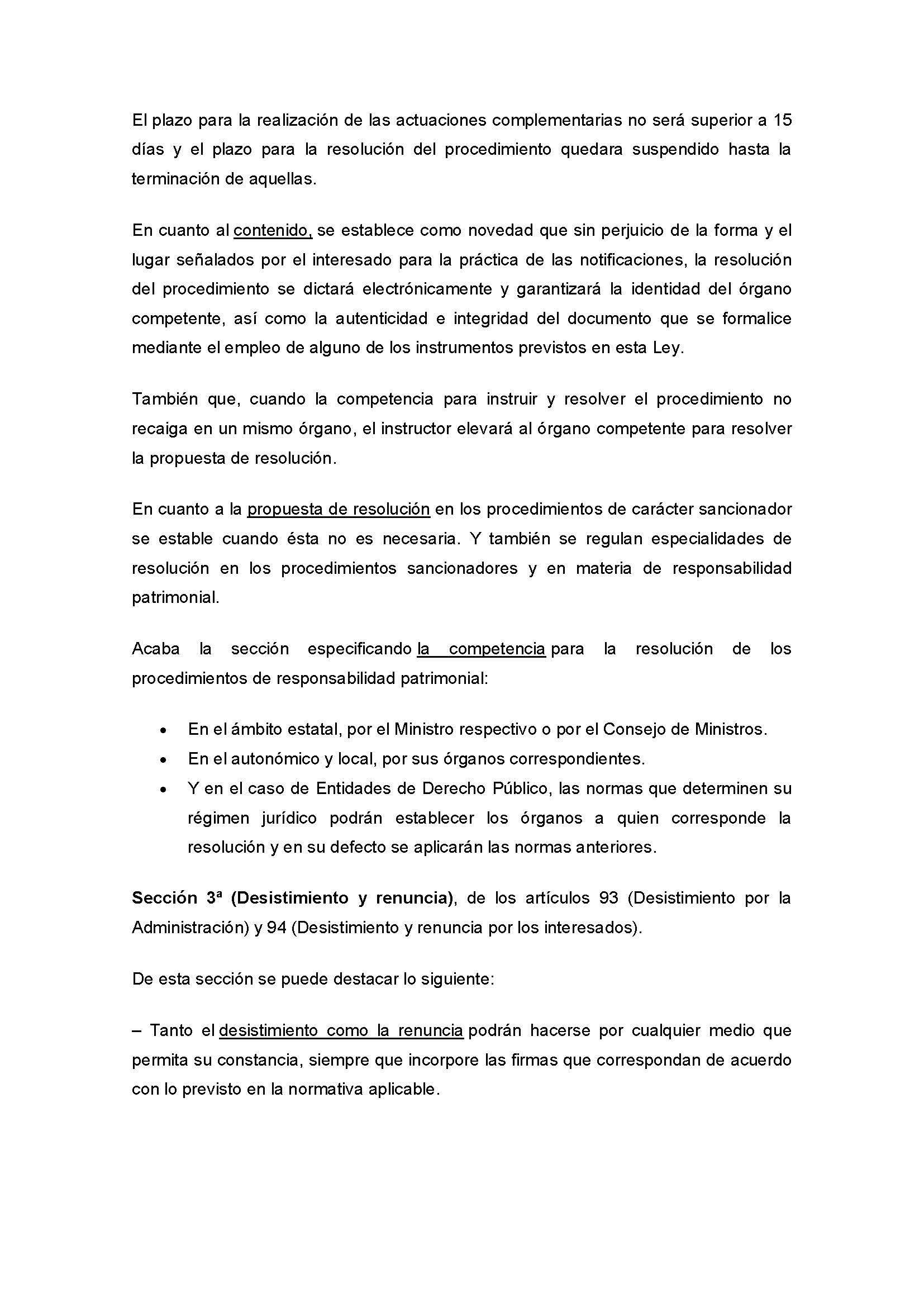 RESUMEN ACTOS ADMINISTRATIVOS (LEY 39/2015, DE 1 DE OCTUBRE)