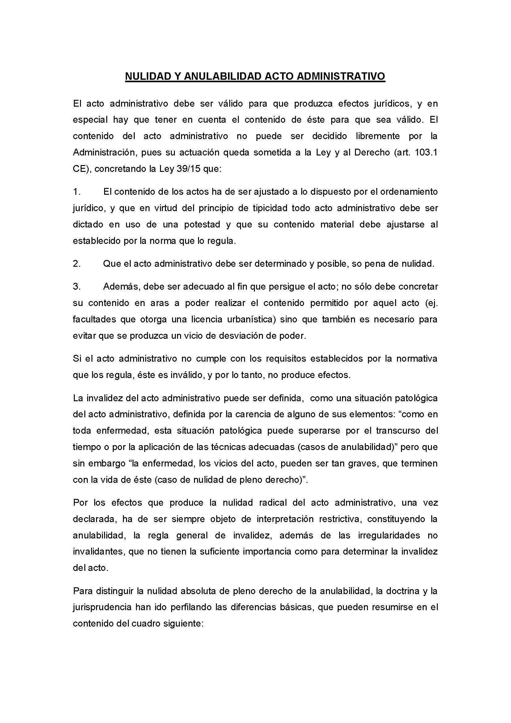 NULIDAD Y ANULABILIDAD ACTO ADMINISTRATIVO