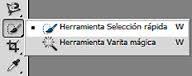 Herramienta selección rápida (W)