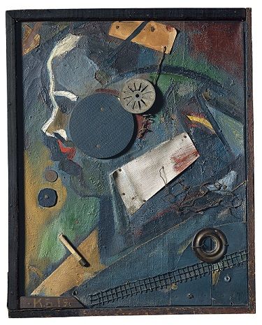 06. Kurt Schwitters. Merzbild 1 A (el psiquiatra). 1919.