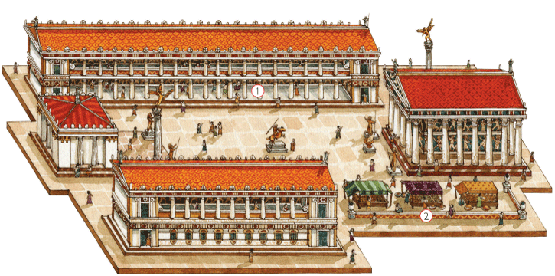 Ágora Es un término por el que se designaba en la Antigua Grecia a la plaza de las ciudades-estado griegas.