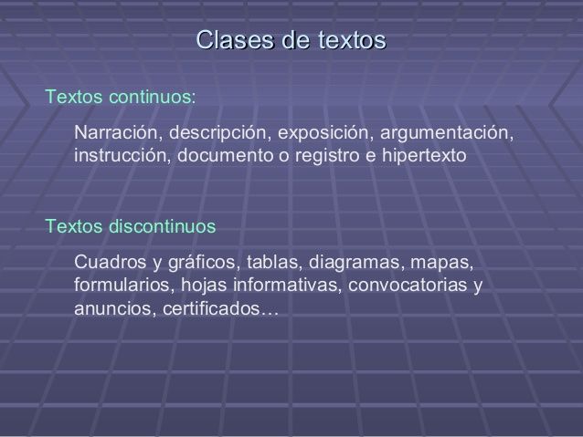 clases de texto
