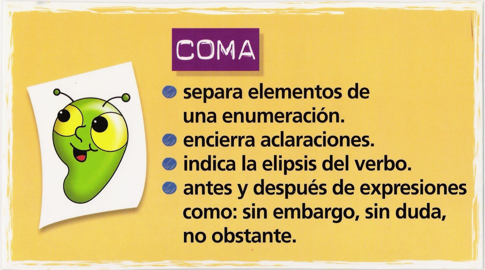 USO DE LA COMA