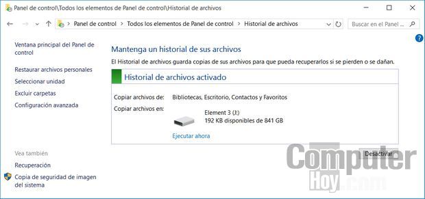 Copia de seguridad y de restauración.