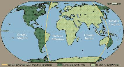 6.- Mediante qué tratado se llegó a un acuerdo para la conquista de América con Portugal, donde está había llegado a Brasil?