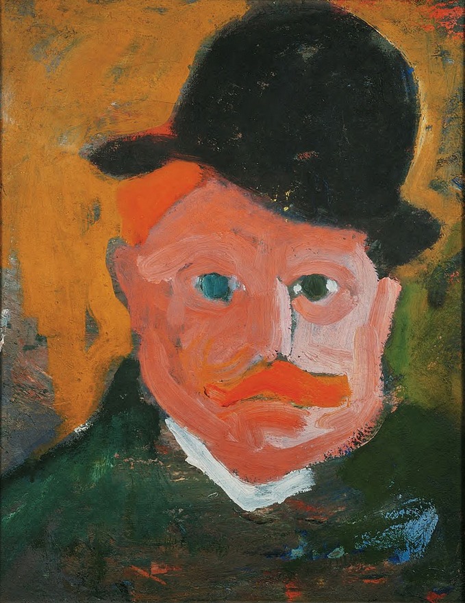 03. André Derain. Retrato de Vlaminck. 1905