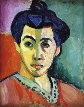 05. Henri Matisse. La linea verde, retrato de Mme. 1905.