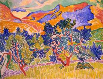 07. André Derain. Las montañas de Colliure. 1905.