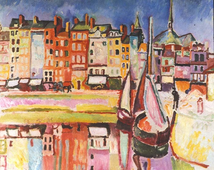 10. Raoul Dufy. Casas viejas de Honfleur. 1906.