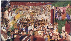 32. James Ensor. La entrada de Cristo en Bruselas. 1898