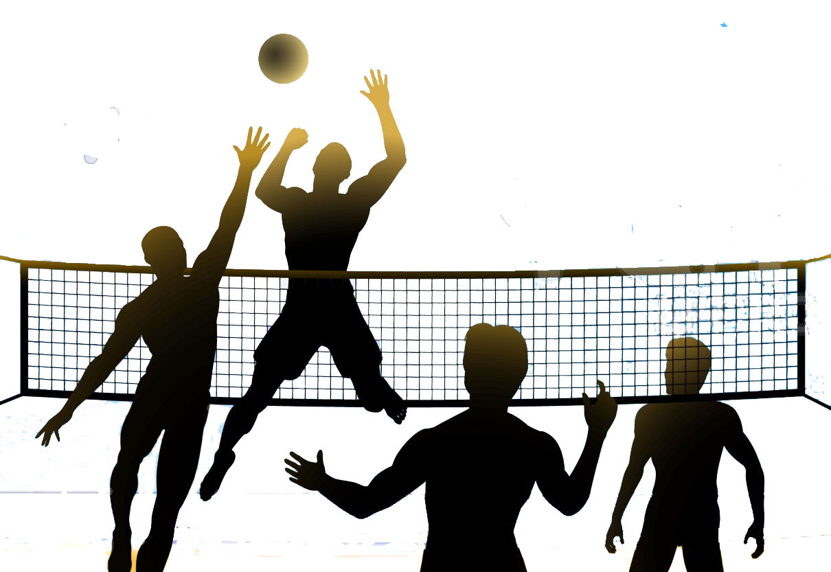 Volleyball A game in which two teams use their hands to hit a large ball backwards and forwards over a high net without allowing the ball...