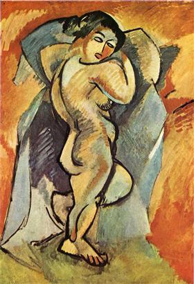 26. Georges Braque. La Bañista o Gran desnudo. 1908.