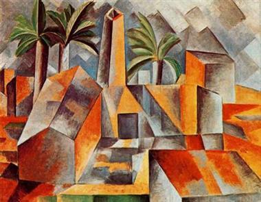 32. Pablo Ruiz Picasso. La fábrica de Horta de Ebro. 1909.