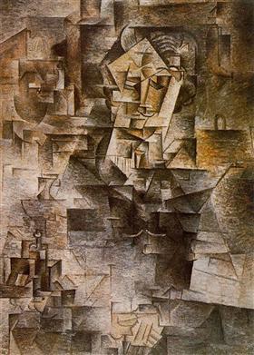 37. Pablo Ruiz Picasso. Retrato de Kahnweiler. 1910.