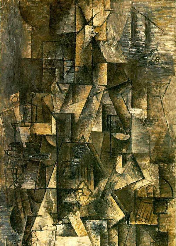 41. Pablo Ruiz Picasso. Ma Jolie. 1911-1912.