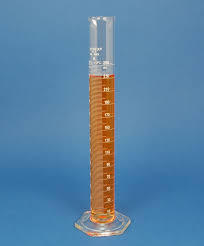 to measure the volumen of a liquid. They are generally more accurate and precise than beakers