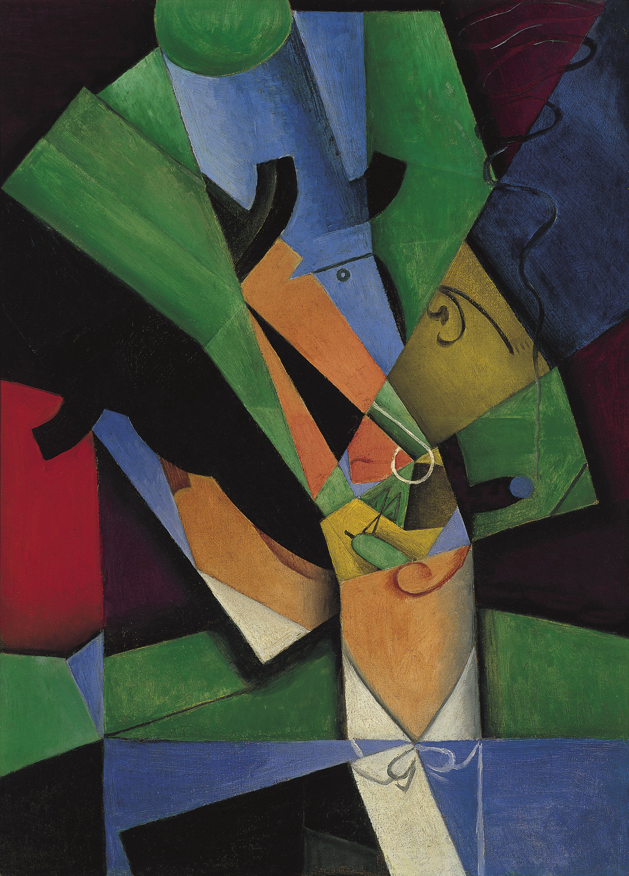 45. Juan Gris. El fumador (Frank Haviland). 1913.
