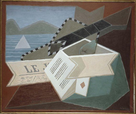 46. Juan Gris. Guitarra delante del Mar. 1925.