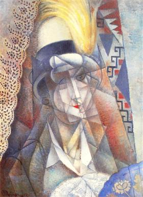 47. Jean Metzinger. La pluma amarilla. 1912.