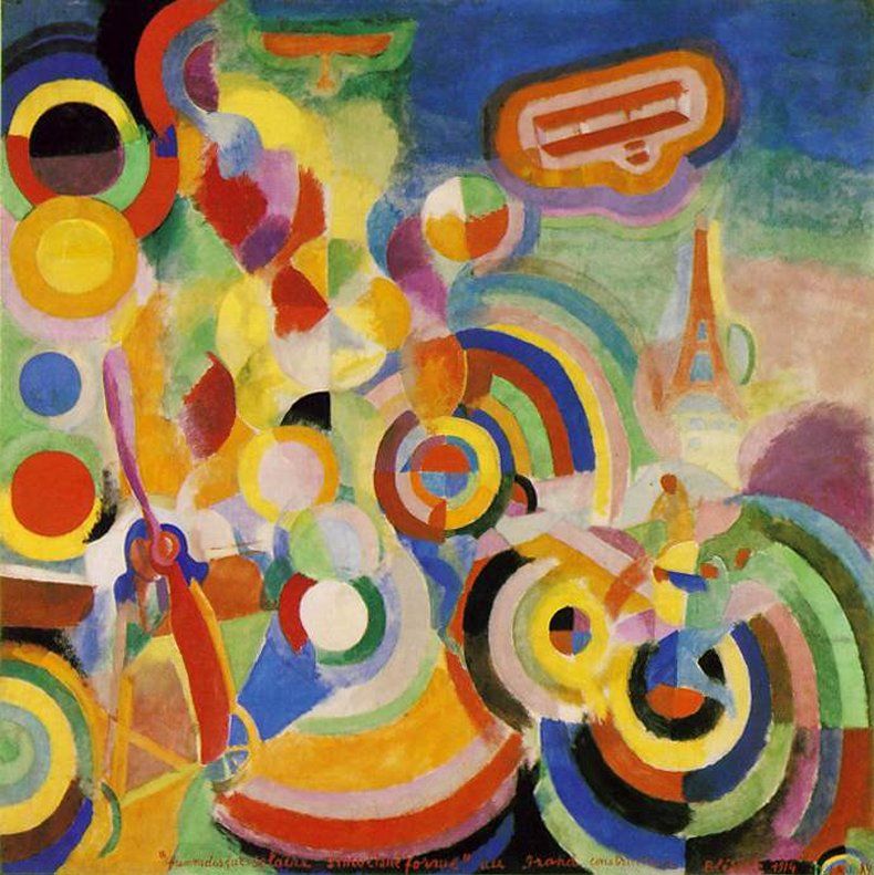 55. Robert Delaunay. Homenaje a Blériot. 1914.