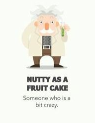 NUTTY AS A FRUIT CAKE