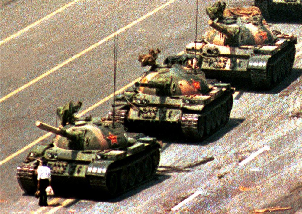 Tiananmen Square Protest ( It is the largest pro-democracy demonstration in the history of China's communist regime.)