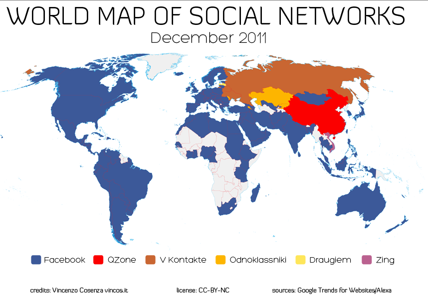 Principales Redes Sociales en el Mundo y sus características